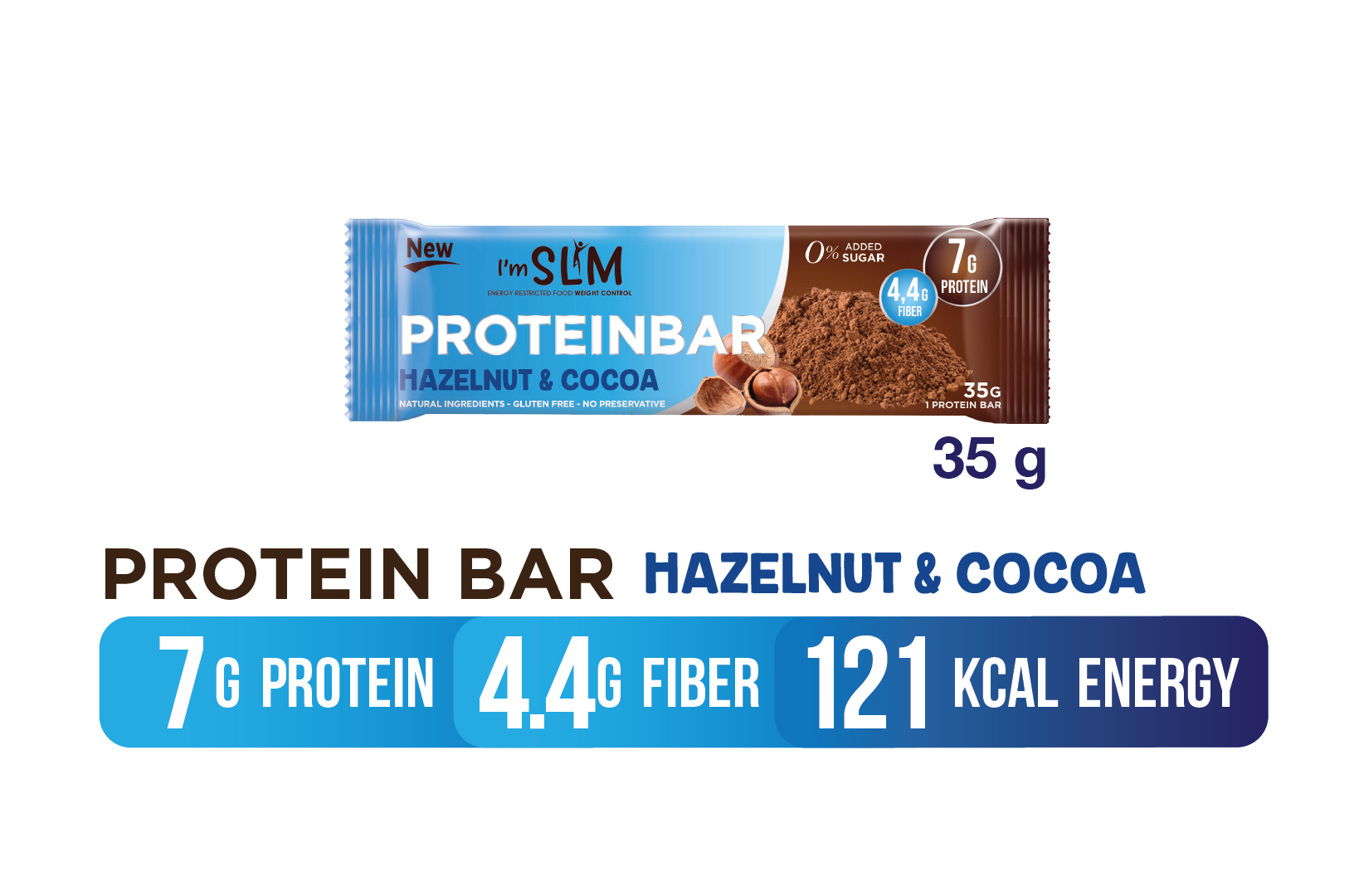 PROTEIN BAR ( HAZELNUT & COCOA )