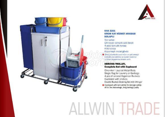 Serving Trolley with Cupboard