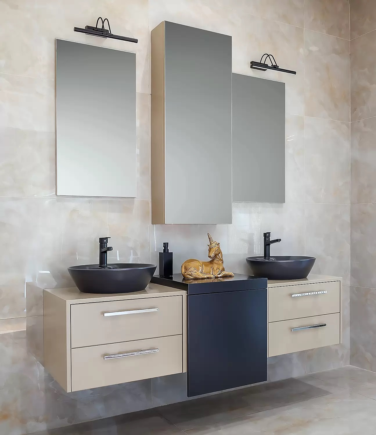 TWIN BATHROOM CABINET