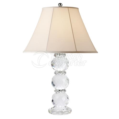 Crystal/glass ball table lamp