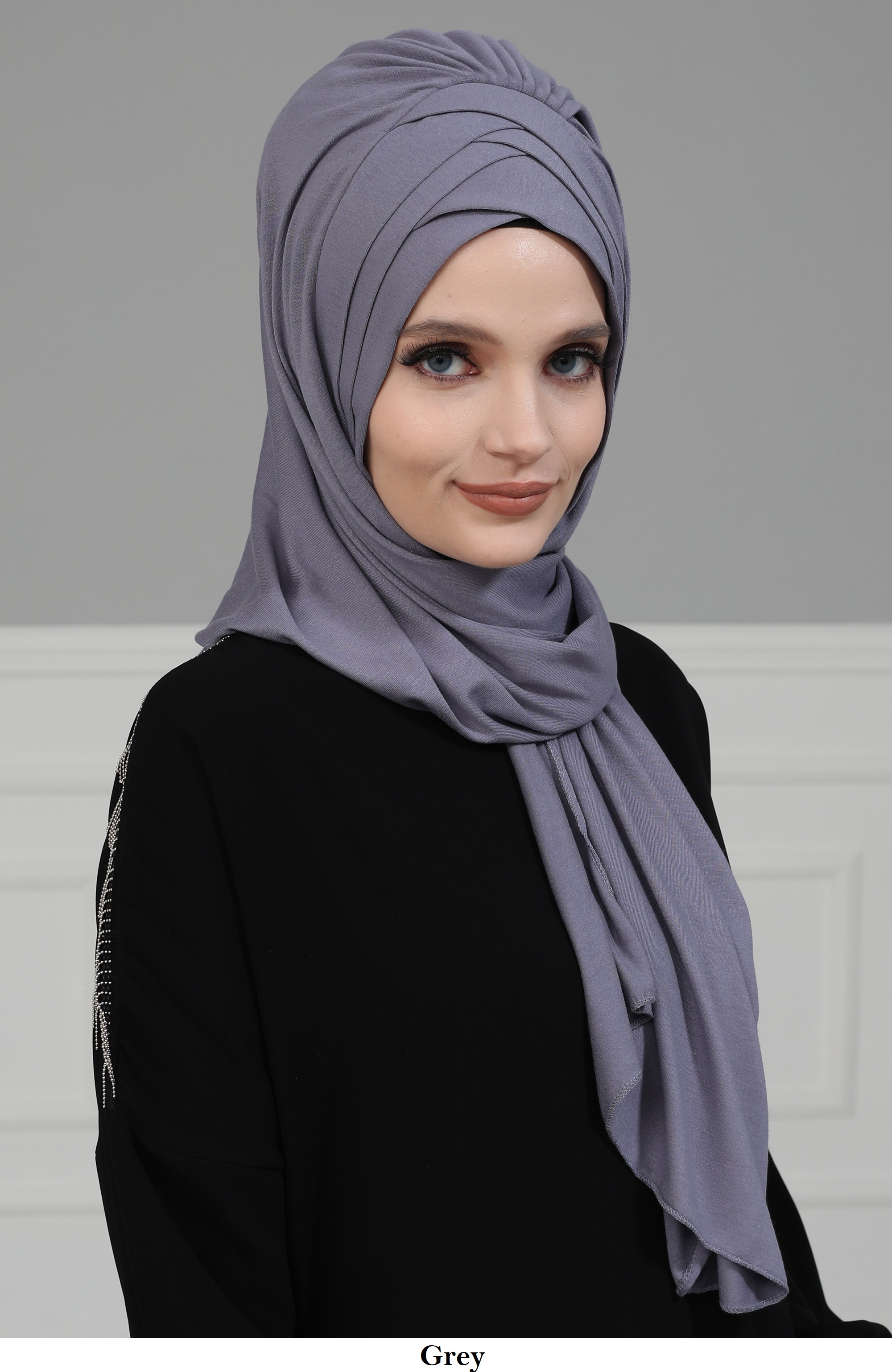 Écharpe de Tête de Châle en Coton Instantané Casquette de Turban de Modestie Instantanée Pour Femme