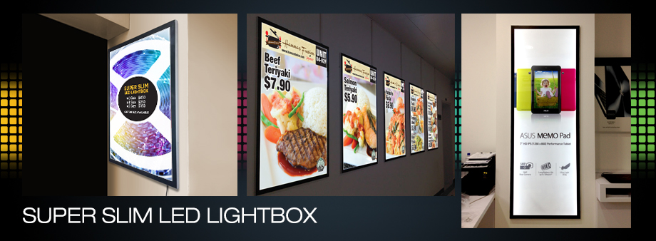 Slim Light box/Aluminium frame light box