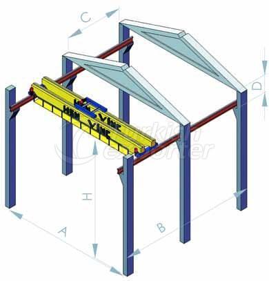 Double Girder Movable Bridge Crane