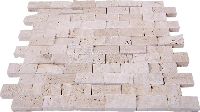 Split Face Light Travertine 2,3x4,8 cm