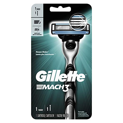 Gillette Mach3 handle + 1 blade refill 