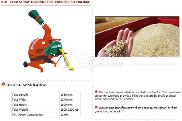 ماكنة تحميل وتفريغ القش والتبن