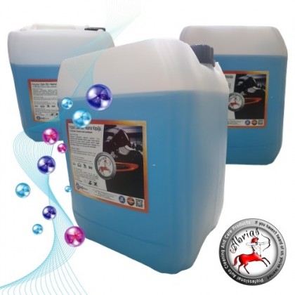 Truck tarpaulin washing and brushless washing shampoo