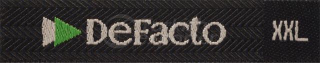 Woven Label  -De Facto