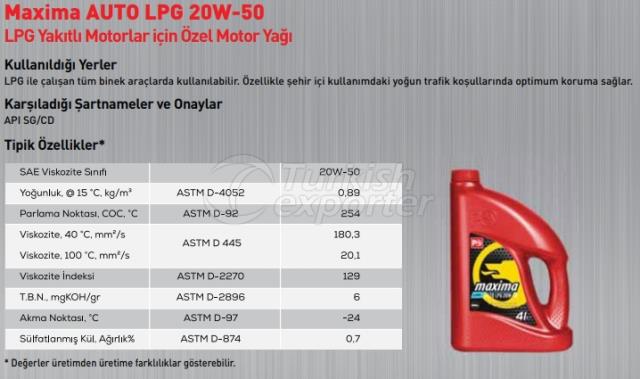 Maxima Auto Lpg 20W-50