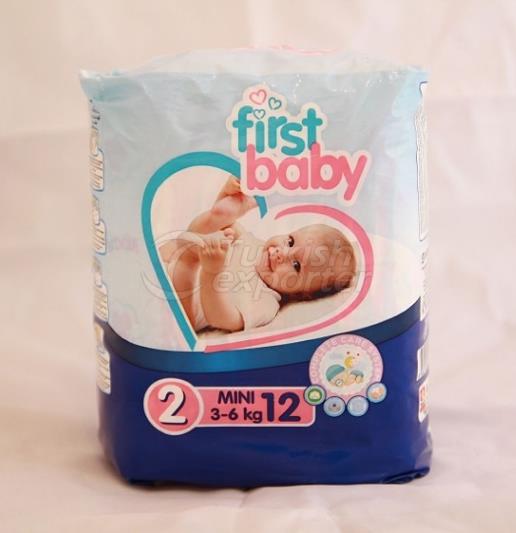 FIRST BABY 2 NO MINI BABY DIAPER 3-6 KG