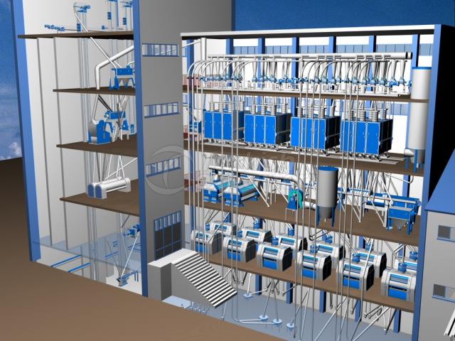 Concrete Storey Building Mill Plant