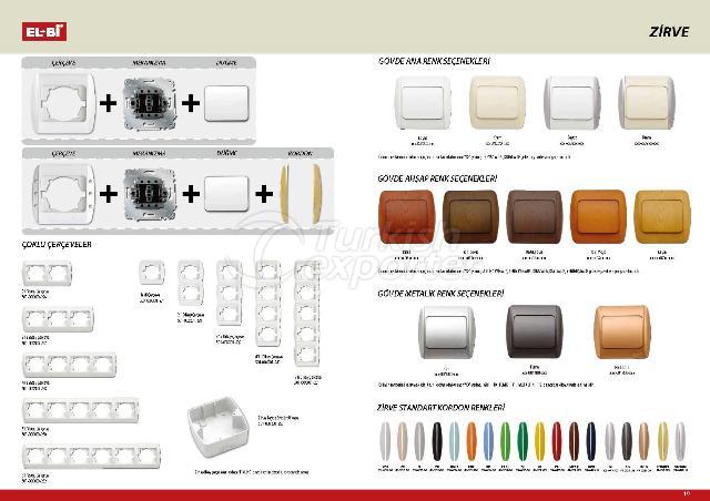 Zirve Switch&Socket Series (White - Metallic - Woodline Colors)