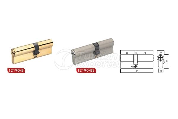 Brass Computer Key Cylinders 90mm
