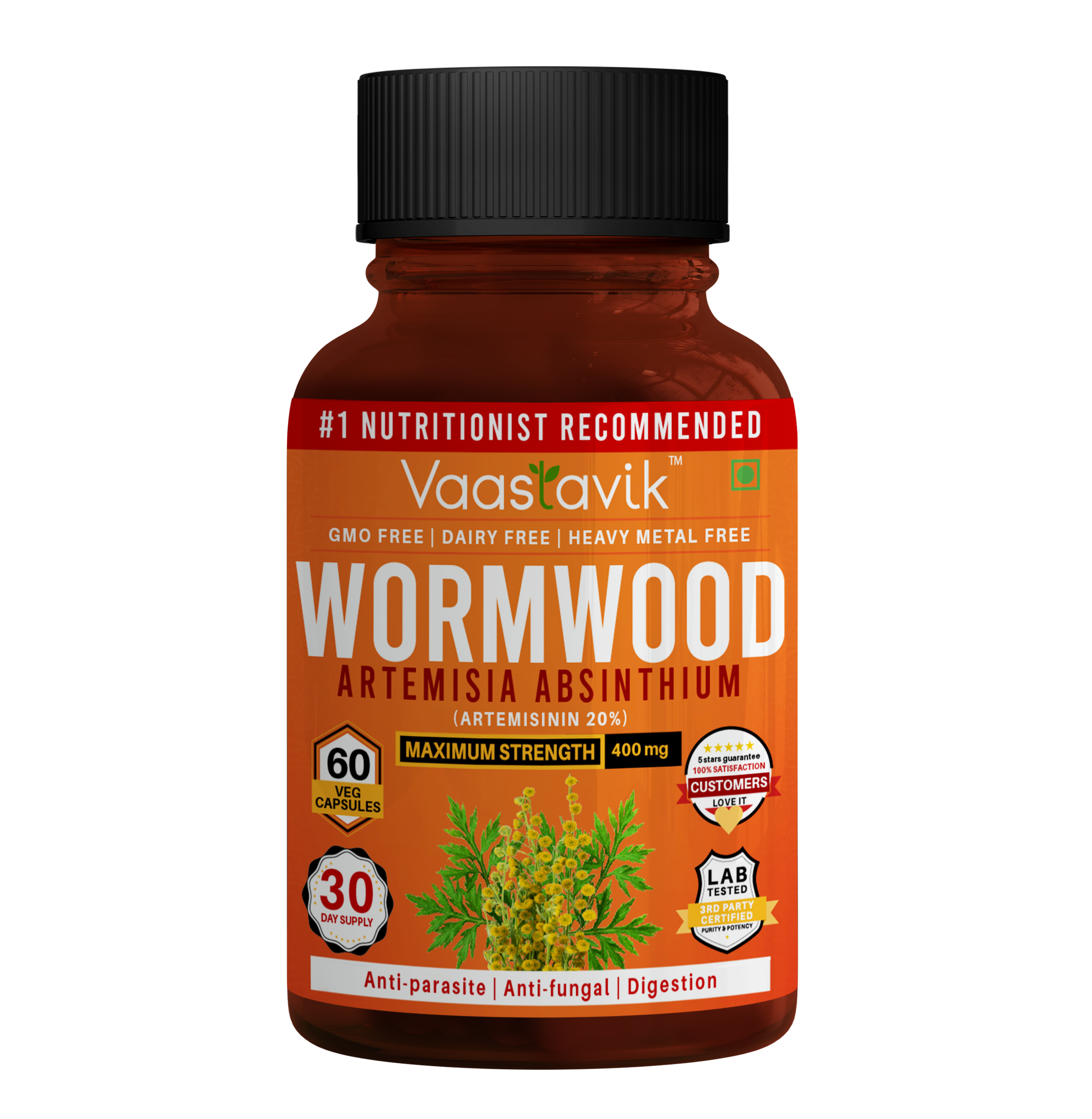 Organic Wormwood-(Artemisia absinthium)- Capsules