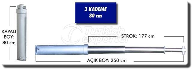 Hydraulic Cylinder 3 stages 64 cm