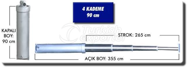 Hydraulic Cylinder 4 stages 90 cm