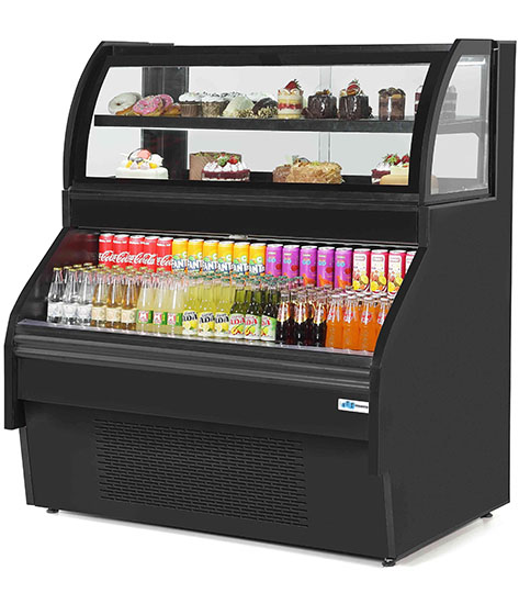 DIVINE-BC-refrigerated showcase for drinks and bakery  two in one
