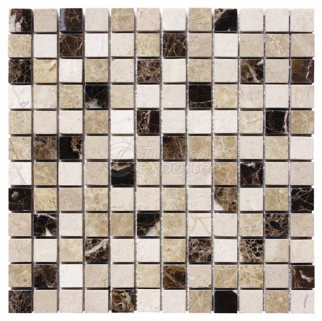 2,3x2,3 Emperador Dark Light Beige