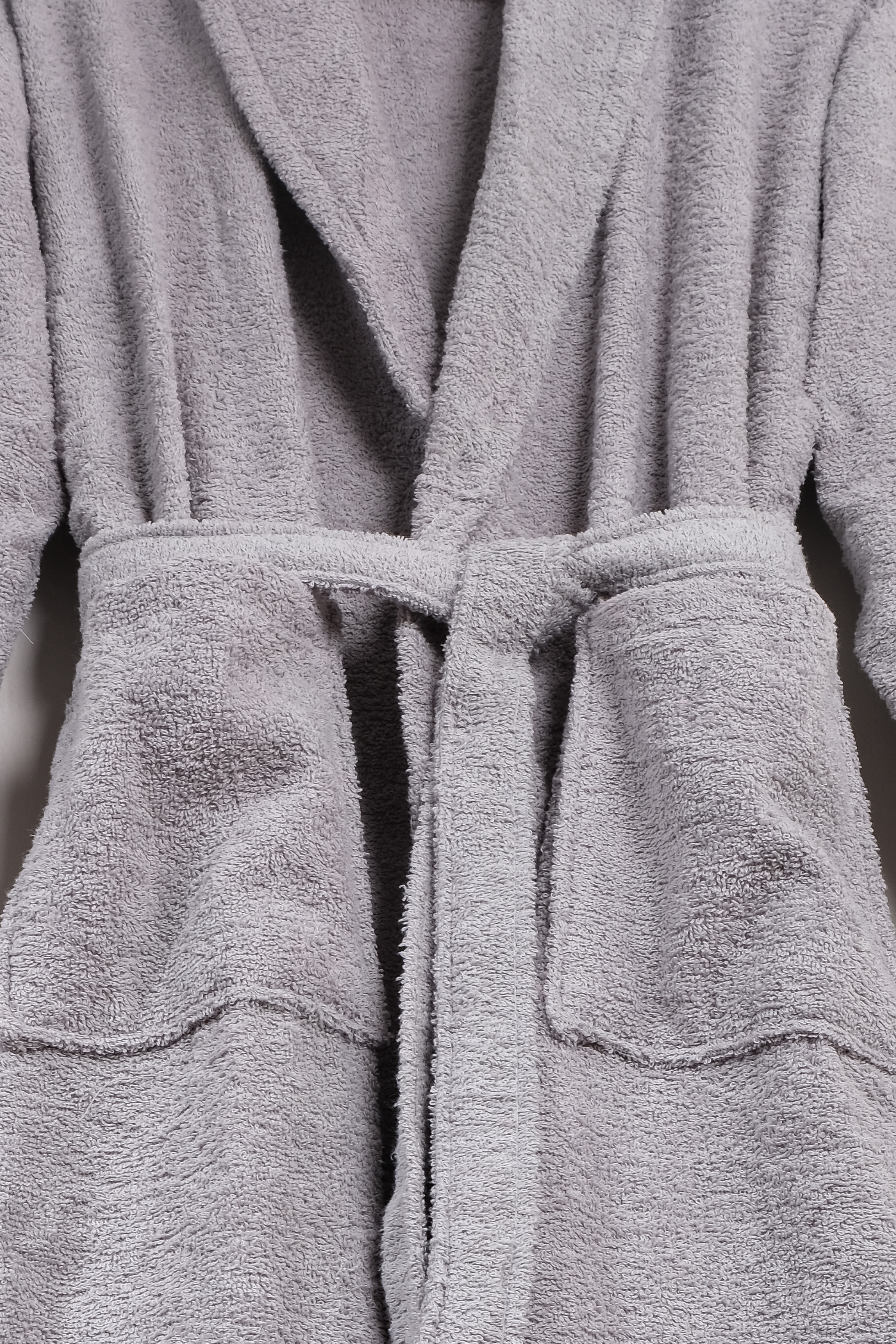 Metis Tekstil Cotton Premium Unisex Bathrobe - Gray