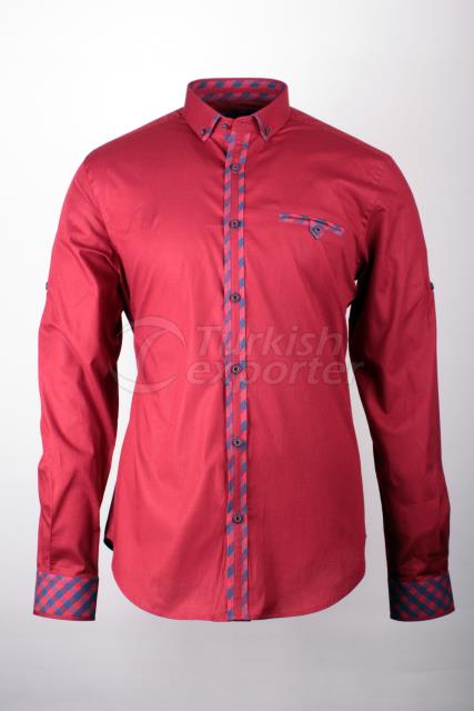 A Red Fashion Shirt with design str