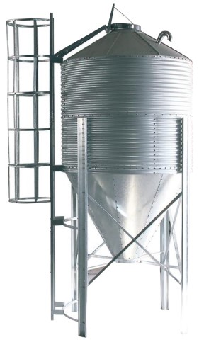 Silo de aves y sistema de transporte de alimentos