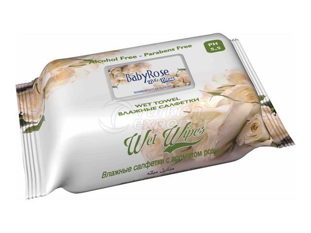 BABY ROSE FLOWER SERIES WET WIESES