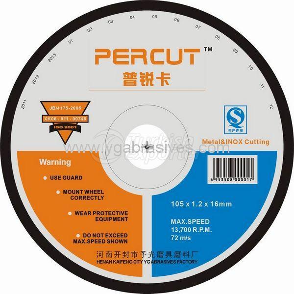 T41flat 100-400mm Metal Cutting Wheel Disc