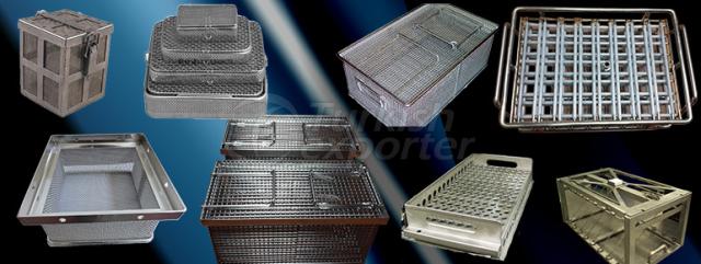 washing baskets, wire baskets,