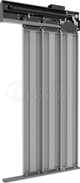 Semi Automatic 3 Panel Cabin Door