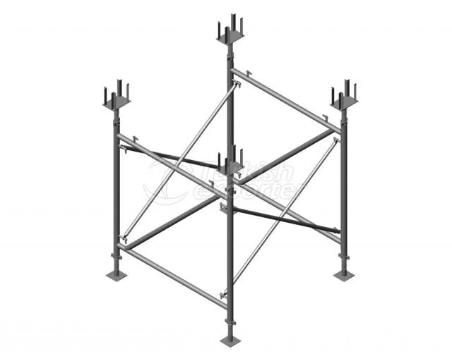 Molde de seis andamios de mesa -Ankafulltable