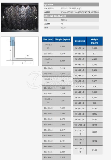 Equal Angle Bar