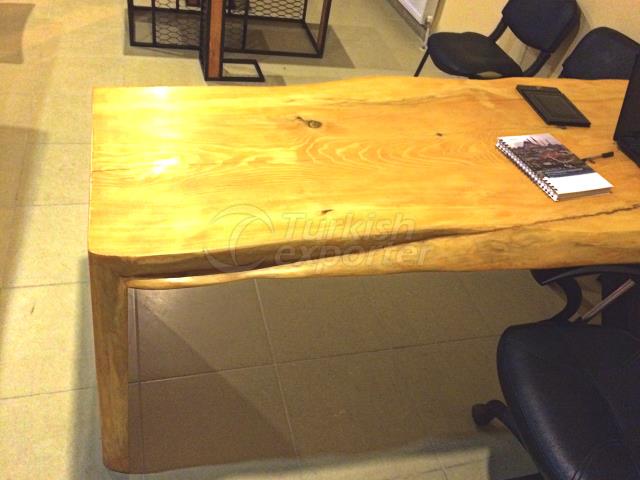 live edge office table