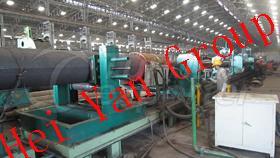 Induction pipe expanding machine