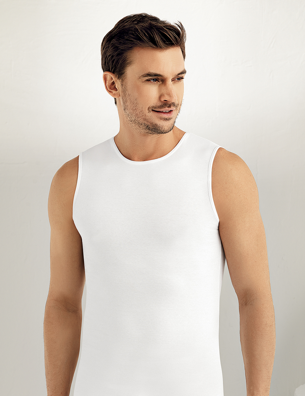 Sahinler Sleeveless Combed Cotton Tank Top ME076
