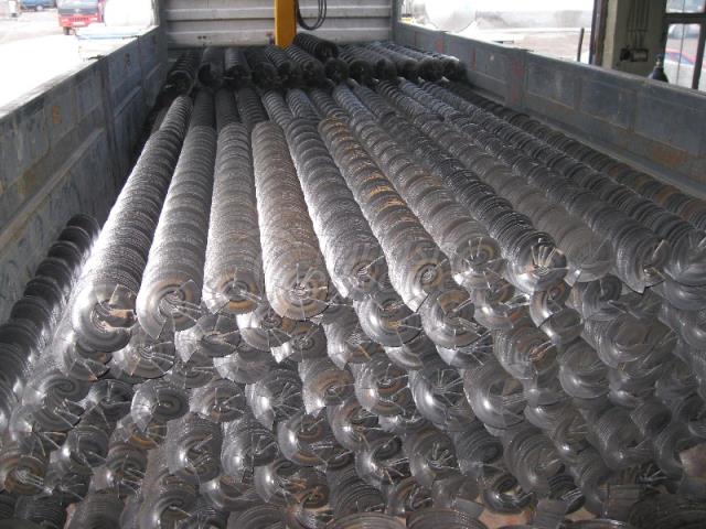 Steel and Chrome Spiral Leaf