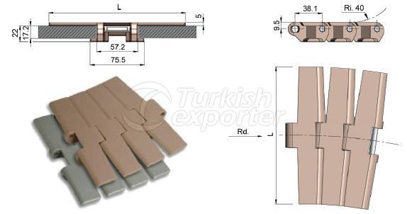 Curved Conveyor Plates  882