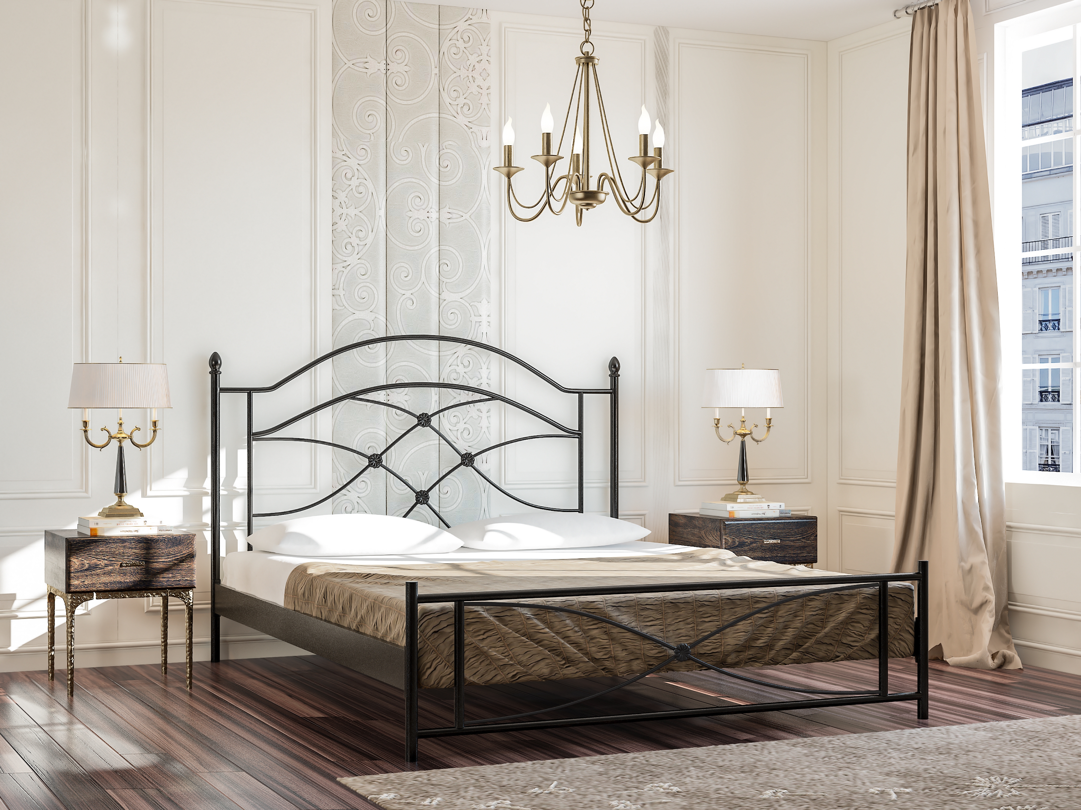 ARTEMIS METAL BED, BED FRAME, BEDSTEAD