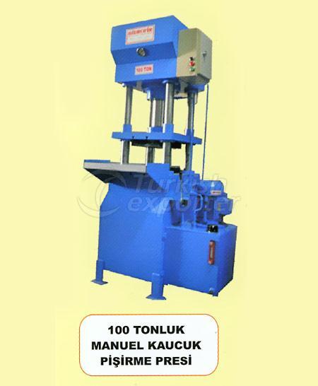 100 tonluk manuel kauçuk pişirme presi