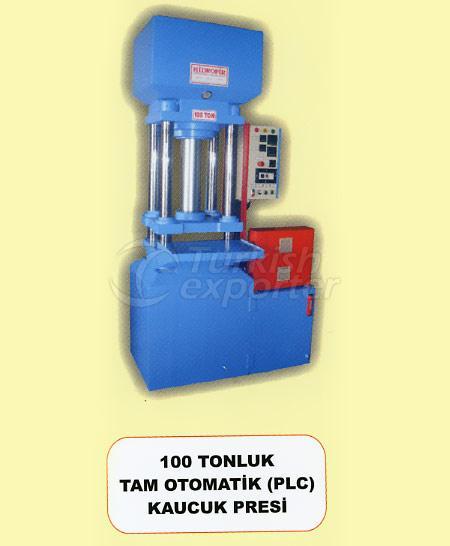 100 tonluk tam  otomatik (plc) kauçuk presi
