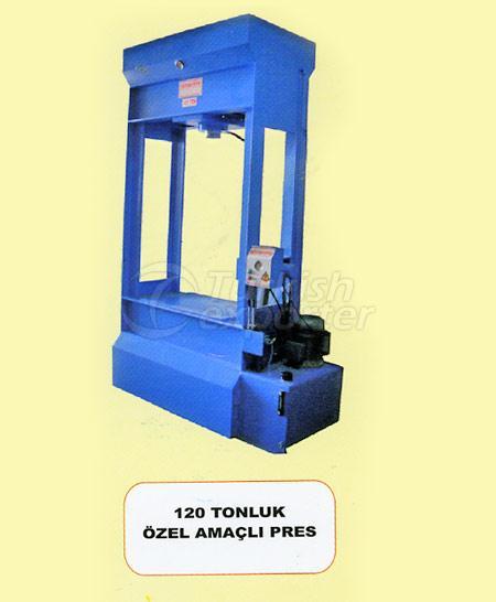 120 tonluk özel amaçlı  pres