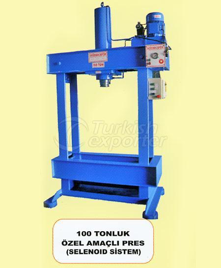 100 tonluk özel amaçlı pres ( selenoid sistem)