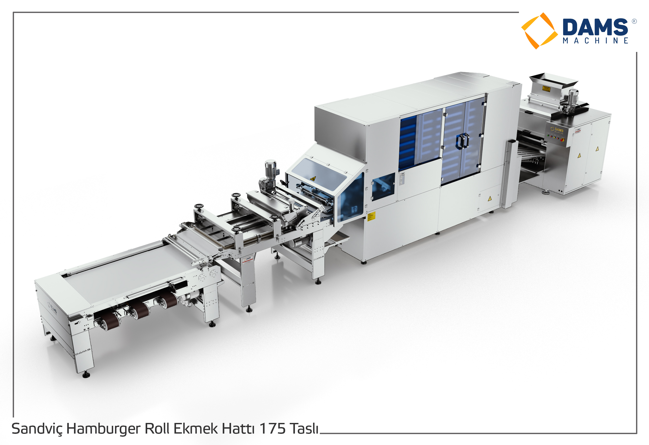 DAMS Hamburger Sandwich Roll Bread Line