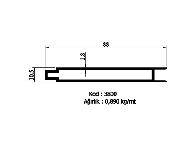 Cover Profiles 3800