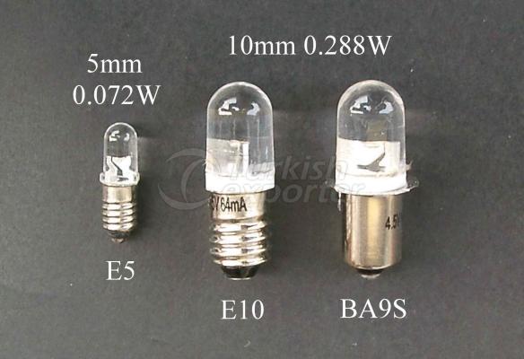 Low Voltage BA9S / E10 LED light bulb