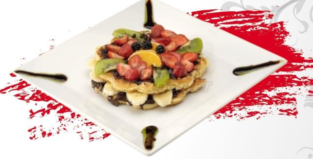 Waffle with Ice Cream