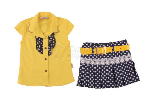 YAVRUCAK GIRL SKIRT SET 1-4 YEARS