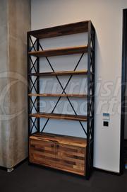 Natural Wooden Bookcase