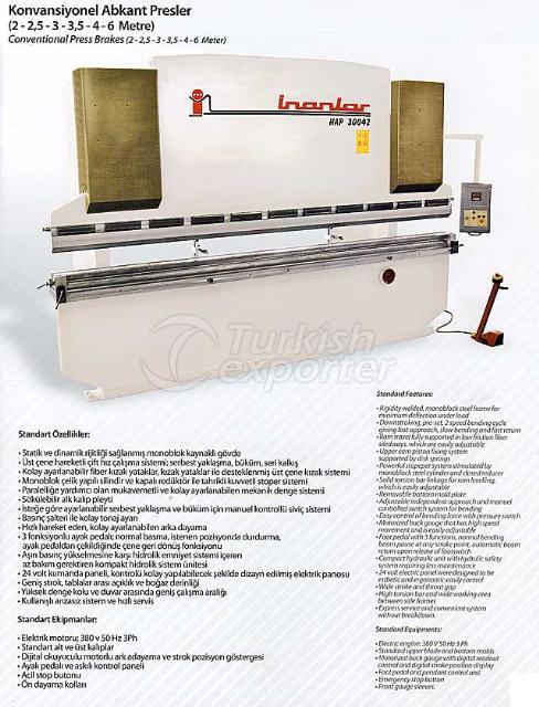 Conventional Press Brakes