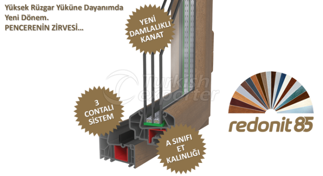 PVC Window Redonit 85