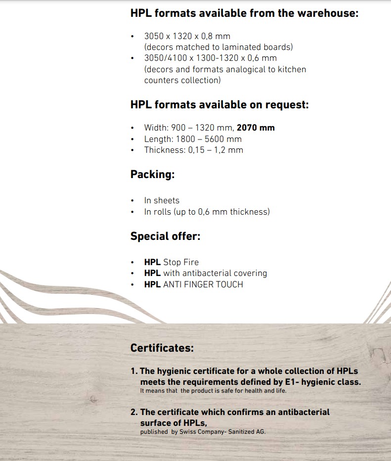 HPL / CPL Sheets